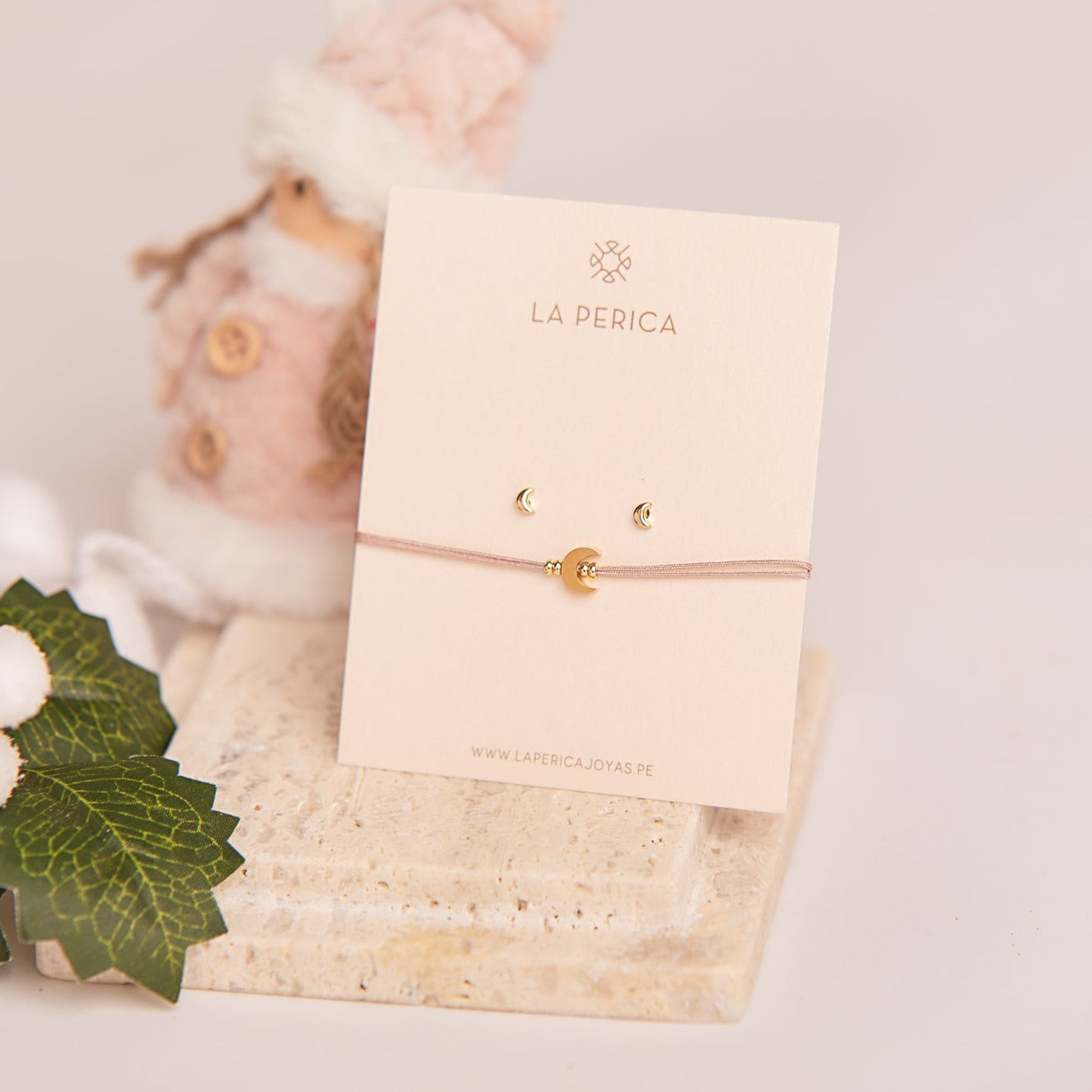 Pack pulsera + aretes luna
