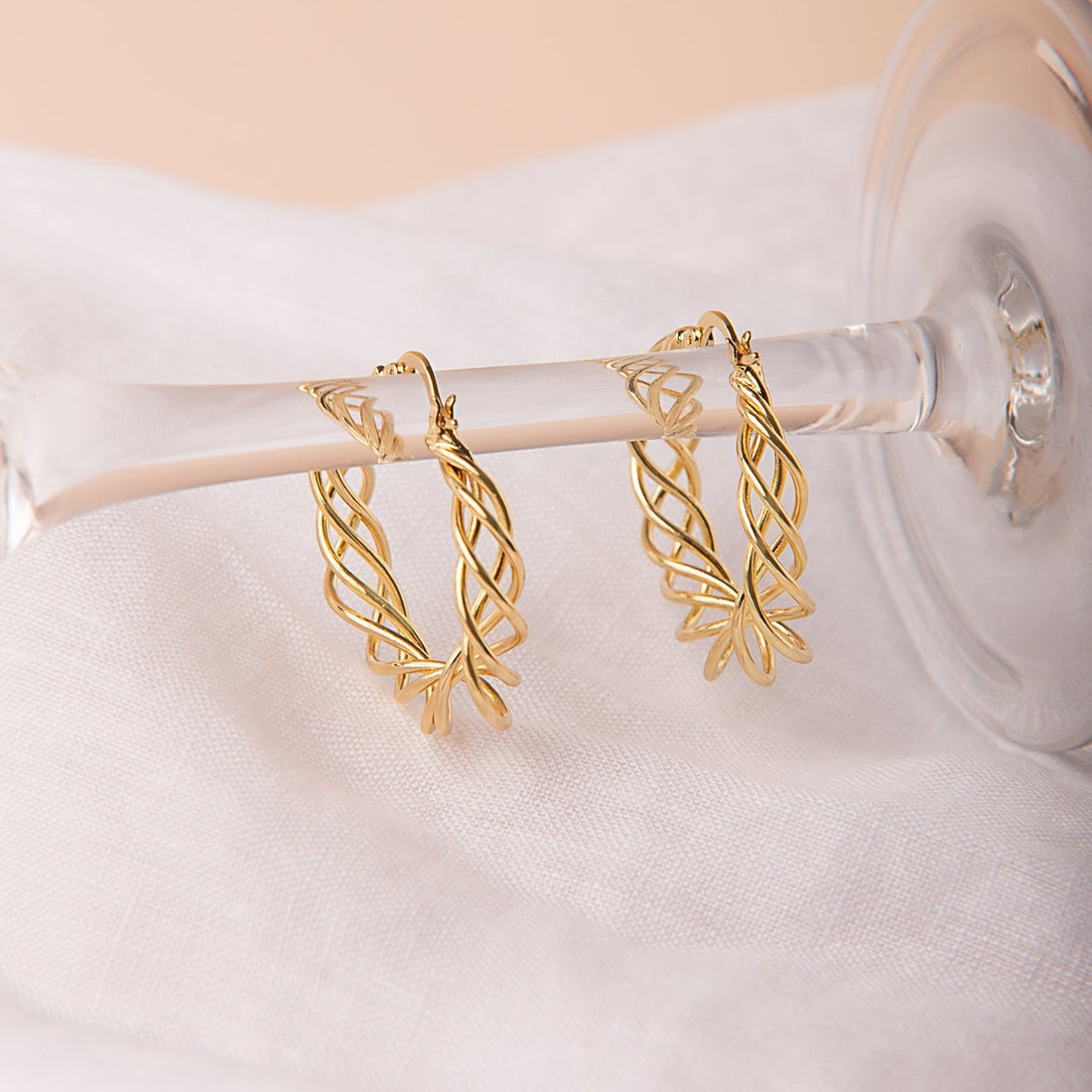 Argollas Trenzas Gold
