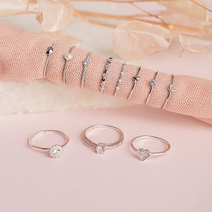 Anillo Punto Luz y Strass