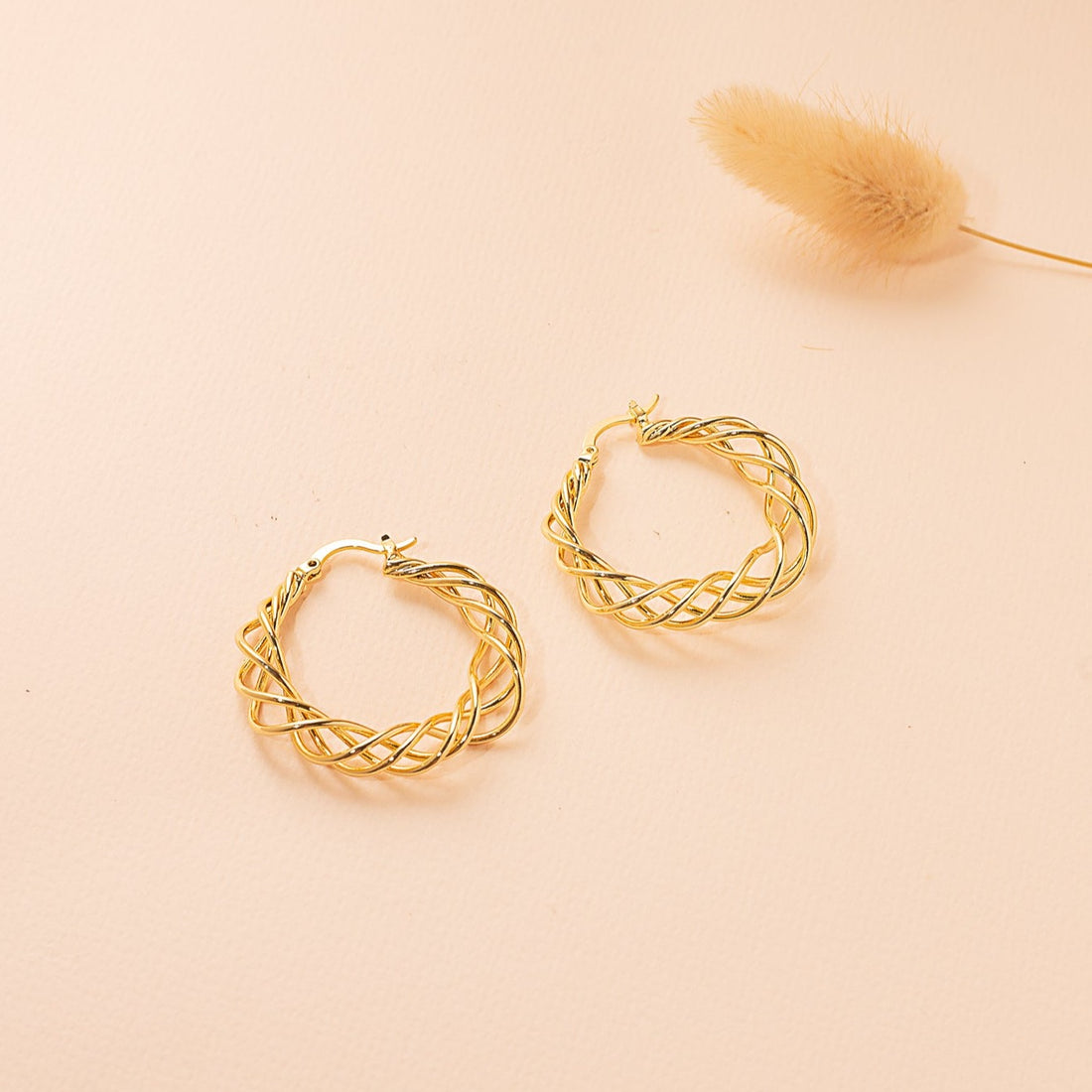 Argollas Trenzas Gold