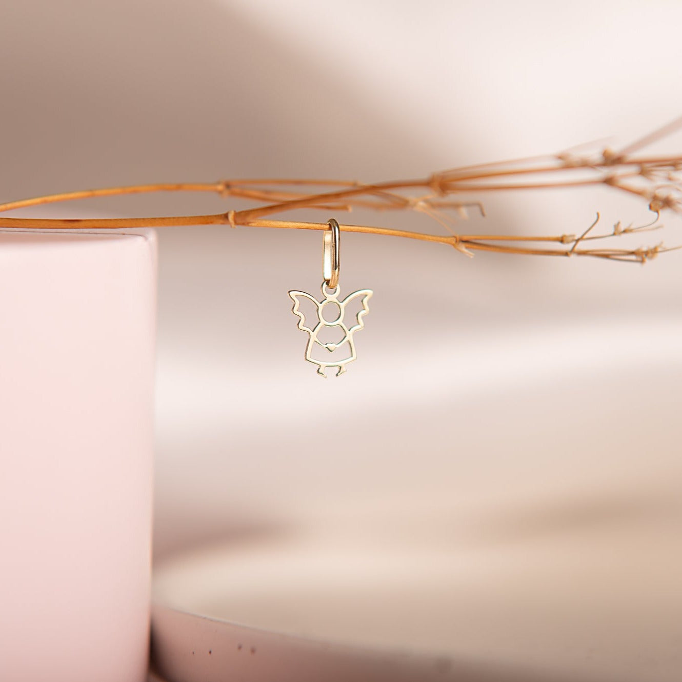 Dije Ángel Calado Oro de 18k