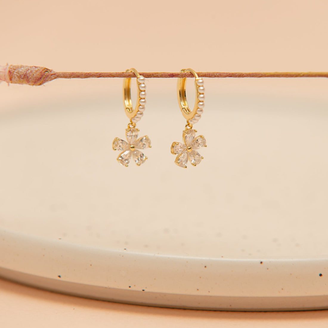 Argollas Flor de Cristal